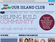 Tablet Screenshot of ourislandclub.com